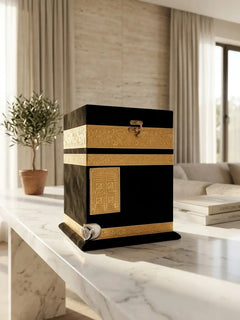 Luxury Kaaba Quran Storage Box with Velvet Finish thumbnail 3